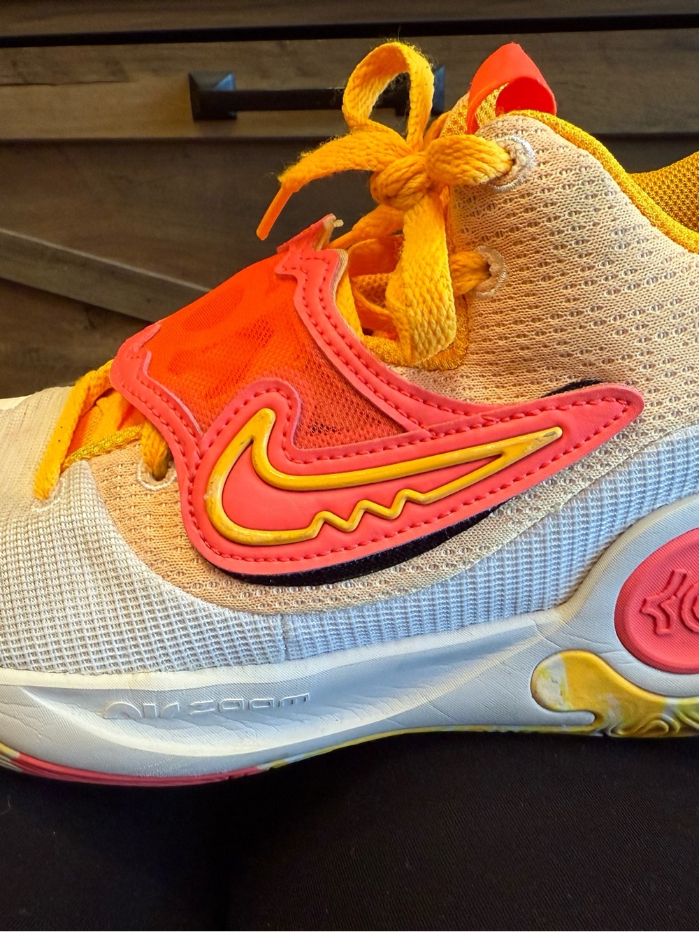 Nike KD Trey 5 X DJ7554-100 Hot Punch Laser Orange White Basketball Shoes